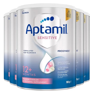 【澳洲直邮】Aptamil爱他美 Pro Syneo 防湿疹抗过敏适度水解奶粉 900g（12+） 新包装 6桶